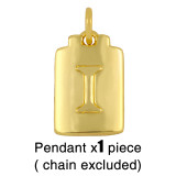 18K Gold Plated Personality Lucky Letter A-Z Pendant Necklaces nks3647