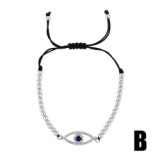 Blue Eye Adjustable Zircon Evil Eye Bracelet Bracelets brb7081