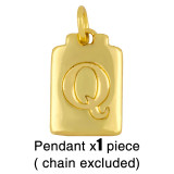 18K Gold Plated Personality Lucky Letter A-Z Pendant Necklaces nks3647