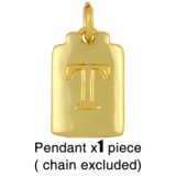 18K Gold Plated Personality Lucky Letter A-Z Pendant Necklaces nks3647