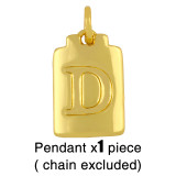 18K Gold Plated Personality Lucky Letter A-Z Pendant Necklaces nks3647
