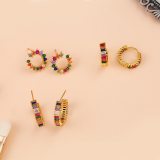 Colorful Rainbow Women Fashion Earrings ersq0516