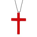Fashion Women Simple Wild Cross Wooden Necklaces nkd4455