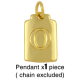 18K Gold Plated Personality Lucky Letter A-Z Pendant Necklaces nks3647