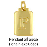 18K Gold Plated Personality Lucky Letter A-Z Pendant Necklaces nks3647