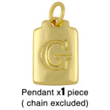 18K Gold Plated Personality Lucky Letter A-Z Pendant Necklaces nks3647