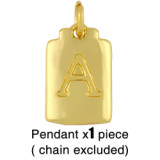 18K Gold Plated Personality Lucky Letter A-Z Pendant Necklaces nks3647