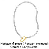 18K Gold Plated Personality Lucky Letter A-Z Pendant Necklaces nks3647