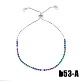Blue Eye Adjustable Zircon Evil Eye Bracelet Bracelets brb7081