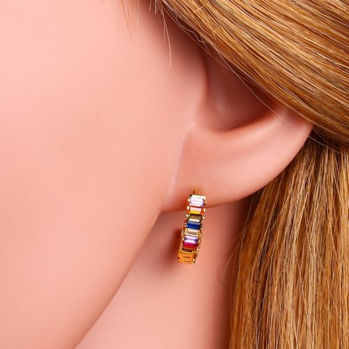 Colorful Rainbow Women Fashion Earrings ersq0516