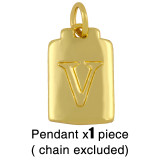18K Gold Plated Personality Lucky Letter A-Z Pendant Necklaces nks3647