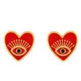 18k Gold Plated Vintage Angel Eyes Earrings err4455