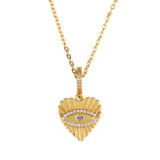 Fashion 18K Gold Plated Evil Eye Pendants Necklaces nkn5364