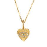 Fashion 18K Gold Plated Evil Eye Pendants Necklaces nkn5364