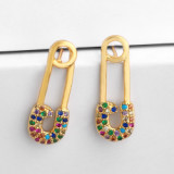 Latest Women Rainbow Star Earrings erq3142