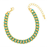 Fashion Hip Hop Gold Plated Cuban Chain Bracelet Bracelets brc6273