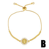 Fashion 18k Gold Plated Virgin Religious Bracelet Bracelets brc4455