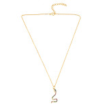 Women's Fashion Creative Diamond Snake Pendant Necklaces nkp6576