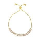 Women Vintage Square Charm Rainbow Crystal Stone Bracelet Bracelets brc2233