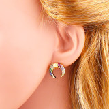 18K Gold Plating Rainbow CZ Earrings erq3849