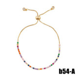 Women Pave Eye Turkey Zircon Charm Chain Bracelet Bracelets brb69710