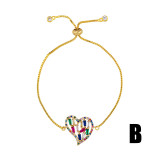 Fashion 18K Gold Plated Heart-Shaped Bracelets brb5869