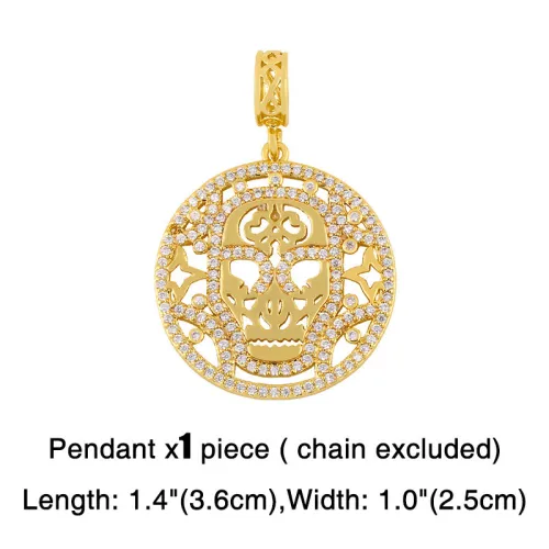 Fashion Women Cuban Zircon Colorful Moon Heart Pendant Necklaces nkr3849