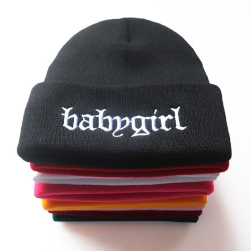 New Winter Men Women Baby Girl Letter Warm Hat Hats