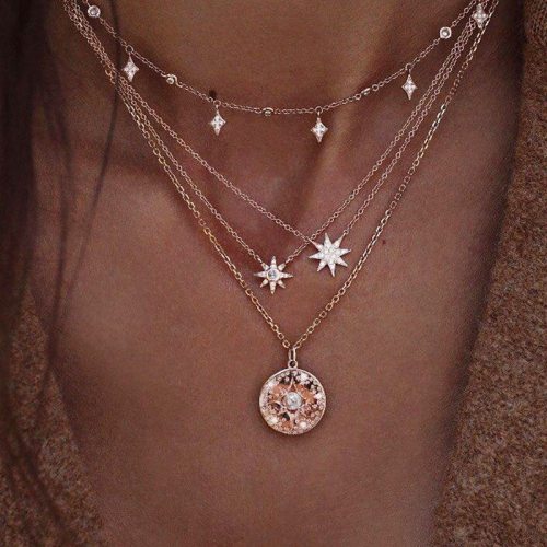 Gold Star Necklace Necklaces 665364