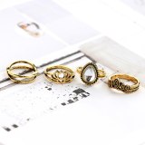 Charm Gold Silver Color Finger Ring 7 Ses For Women 407384
