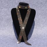 Hot Punk Alloy Long Choker Statement Neck Collar Women Fashion Jewelry Scarves