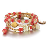 Bohemian Ethnic Style Alloy Crystal Lock Sun Flower Moon Star Bracelets B-004657