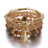 Women Crystal Ethnic Crystal Beads Bracelets B-001829