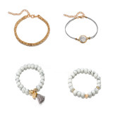 Hot Style 4 Piece/Sets Tassel Hollow Out Bracelets For Women 690516