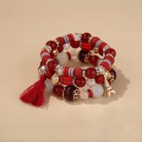 New Style Hand Fashion Tassels Iron Tower Pendant Bracelets B025263