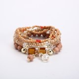 Women Colorful Crystal Beads Bracelet Bracelets B-007283