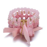 Fashion Metal Ribbon Flowers Bracelet Bracelets B-001425