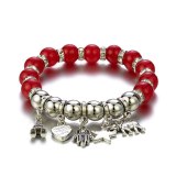 Women Heart Hand Star Elephant Pendant Beads Bohemian Bracelets B-002839
