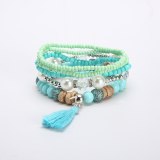 Summer Bohemian Pink Stone Ladies Bracelet Bracelets B-007485