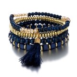 Women Summer Tassel Charm Beads Bracelets B-005768
