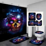 Fashion Waterproof Floral Sugar Skulls Bathroom Hanging Curtain Toliet Covers yxyl20190013748
