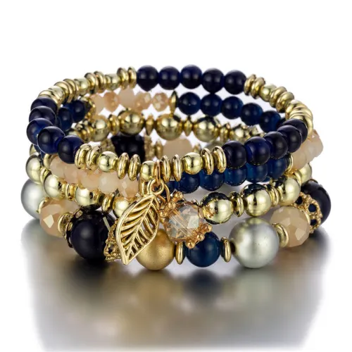 Hot Selling New Fashion Women Leaf Multi-Layer Bracelet Bracelets B-005263