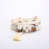 Summer Bohemian Pink Stone Ladies Bracelet Bracelets B-007485