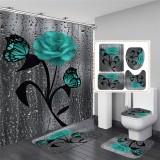 Digital Printing Polyester Waterproof Bathroom Hanging Curtain Toliet Covers yxyl20190013849