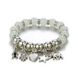 Women Heart Hand Star Elephant Pendant Beads Bohemian Bracelets B-002839