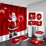Creative Christmas Polyester Waterproof Bathroom Hanging Curtain Toliet Covers yxyl201900314