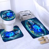 3D Ocean Design Dolphin Waterproof Fabric Bathroom Hanging Curtain Toliet Covers yxyl2019003041