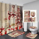 Christmas Home Room Wall Decoration Bathroom Hanging Curtain Toliet Covers yxyl20190010415