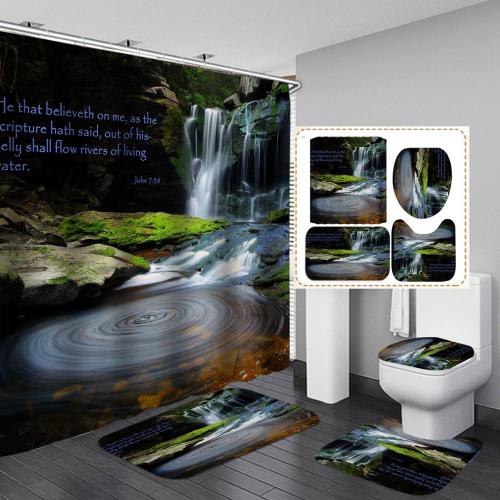 Fashion Cartoon Waterproof Bathroom Hanging Curtain Toliet Covers yxyl2019002738