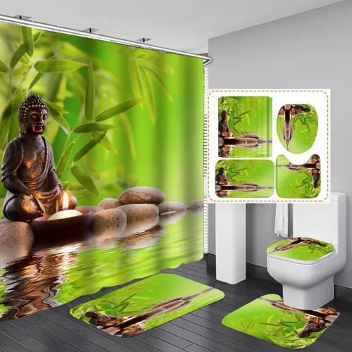 Fashion Cartoon Waterproof Bathroom Hanging Curtain Toliet Covers yxyl2019002738